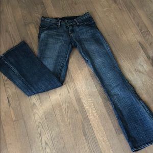 Rock and Republic bell bottom jeans.